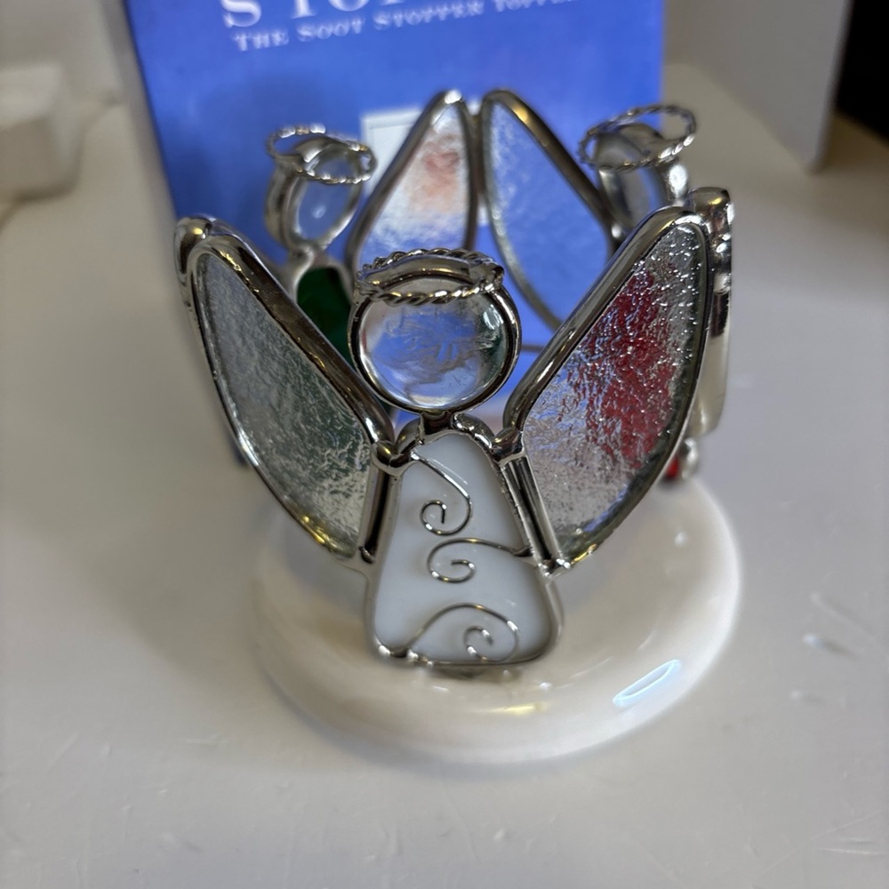 Stained Glass Angel Holiday Decor